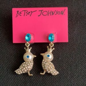 Betsey Johnson Peacock earrings